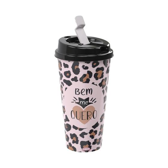 Imagem de Copo Com Tampa Flip dec 700 Ml 19CM BPA Free Multiuso Colors