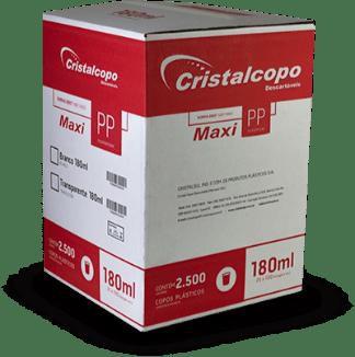 Copo de 180ml Translúcido Maxi PP Cristalcopo com 2.500 unidades Menor preço em Copo de 180ml Translúcido Maxi PP Cristalcopo com 2.500 unidades