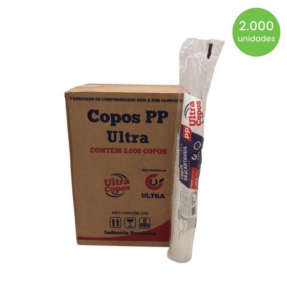 Imagem de Copo de 300ml Transparente PP  Ultra Copos Replast com 2.000 unidades