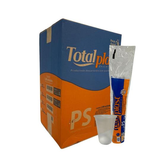 Copo de 300ml Transparente PS Totalplast com 2.000 unidades Menor preço em Copo de 300ml Transparente PS Totalplast com 2.000 unidades