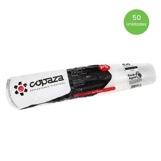Imagem de Copo de 770ml Translúcido Copaza  com 50 unidades