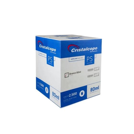 Imagem de Copo de 80ml branco com 2.500 unidades cafe