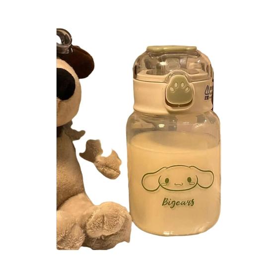 Imagem de Copo de Água Hello Kitty e Pochacco 500ml - Com Canudo e Design de Desenho Animado