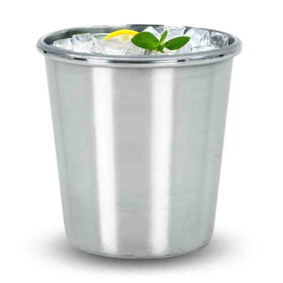 Imagem de Copo de Alumínio Caneca Para Refeitório Merenda 300 ml
