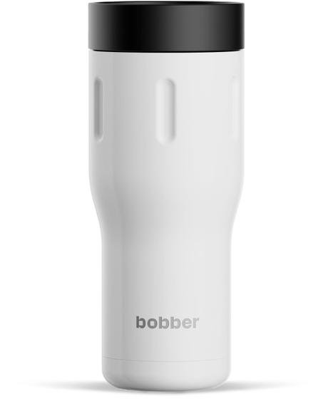 Imagem de Copo de café BOBBER isolado 473ml em aço inoxidável branco