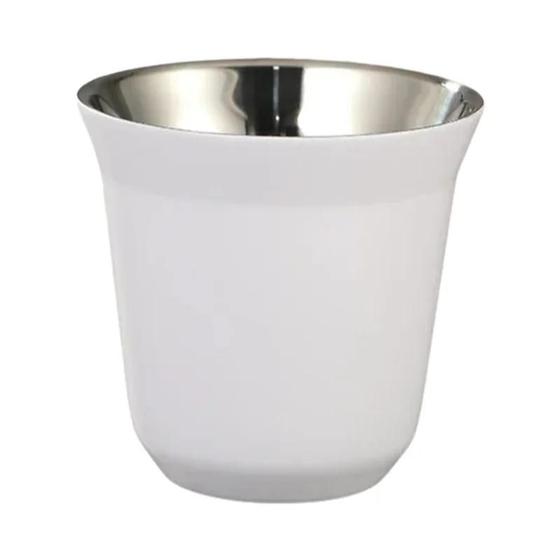Imagem de Copo de Café Térmico de Aço Inoxidável 80ml - Parede Dupla e Portátil