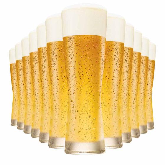 Imagem de Copo de Cerveja de Vidro Weiss Polite M 430ml 12 Pcs