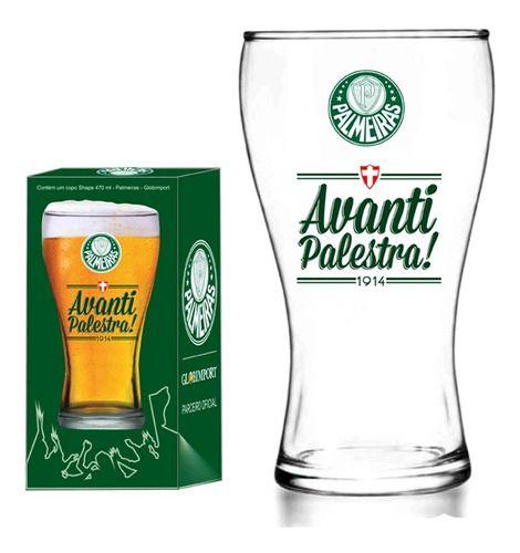 Imagem de Copo de Cerveja Palmeiras Avanti Palestra Vidro 470ml