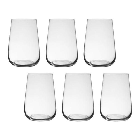Imagem de Copo de Cristal Bohemia Para Água e Suco 300 ml Ardea 6 Peças