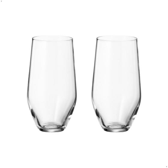 Imagem de Copo De Cristal Bohemia Para Água e Suco 400 ml Grus 2 Peças