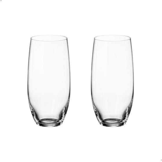 Imagem de Copo De Cristal Bohemia Para Água e Suco 470 ml Mergus 2 Peças