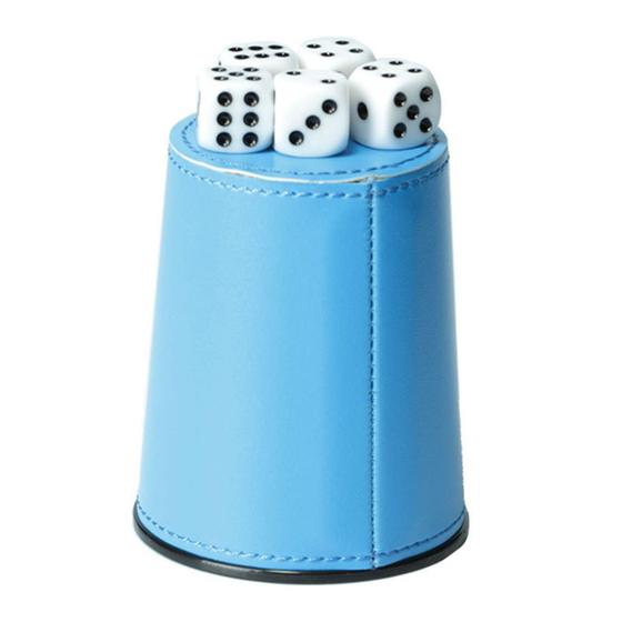Imagem de Copo de Dados em Couro Liso de Cor- RPG
