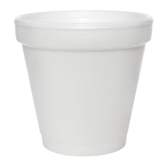 Imagem de Copo de Espuma Dart 4J4 (118ml) - Pacote com 1000 Unidades - Branco