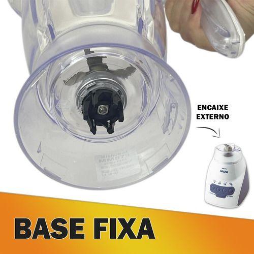 Copo de Liquidificador Compatível Philips Walita Ri2030 Ri2034 Liq Faz Ri1760 Ri1774 Ri1764 Branco - Micromax