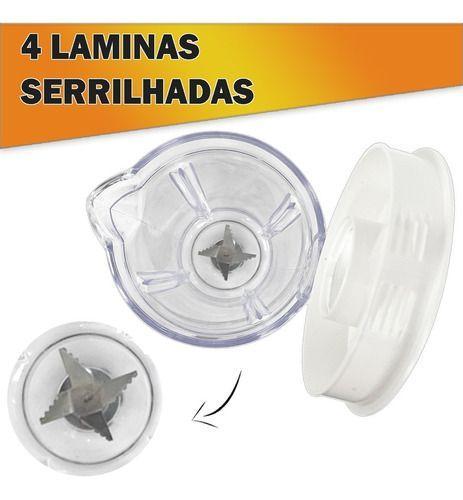 Copo de Liquidificador Compatível Philips Walita Ri2030 Ri2034 Liq Faz Ri1760 Ri1774 Ri1764 Branco - Micromax