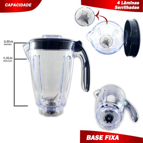 Imagem de Copo de Liquidificador Electrolux Easyline BBR12 / BBR20 / BBR30