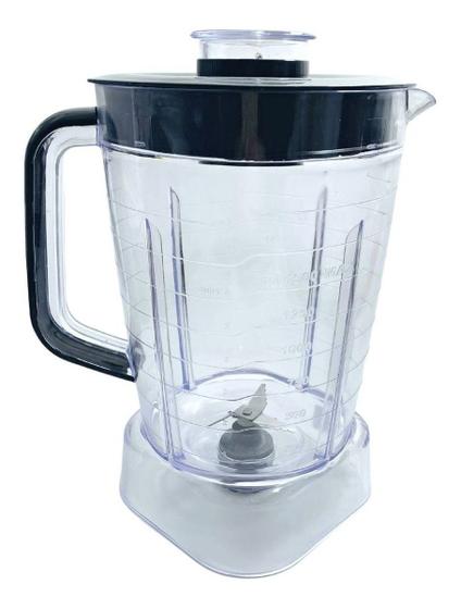 Copo de Liquidificador Serve Para Britania Blq 1300 Fortis Turbo Arrast Reverse cristal tampa preta PRETO Menor preço em Copo de Liquidificador Serve Para Britania Blq 1300 Fortis Turbo Arrast Reverse cristal tampa preta PRETO