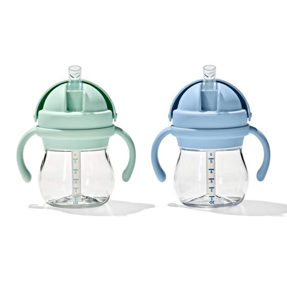 Imagem de Copo de Palha OXO Tot Transitions com Alças (180ml) - Pacote com 2 Unidades