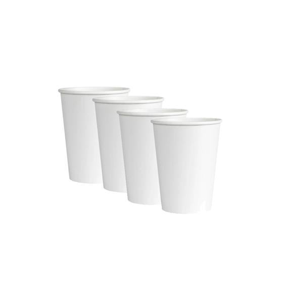 Imagem de Copo De Papel Biodegradável 200ml Branco 50U Kit 4