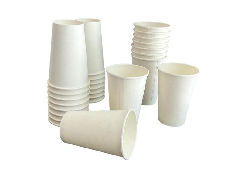 Imagem de Copo de papel liso 180 ml biodegradavel descartável 100 unidades
