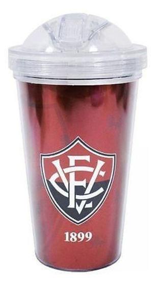 Imagem de Copo De Plástico Com Canudo 450ml - Vitória