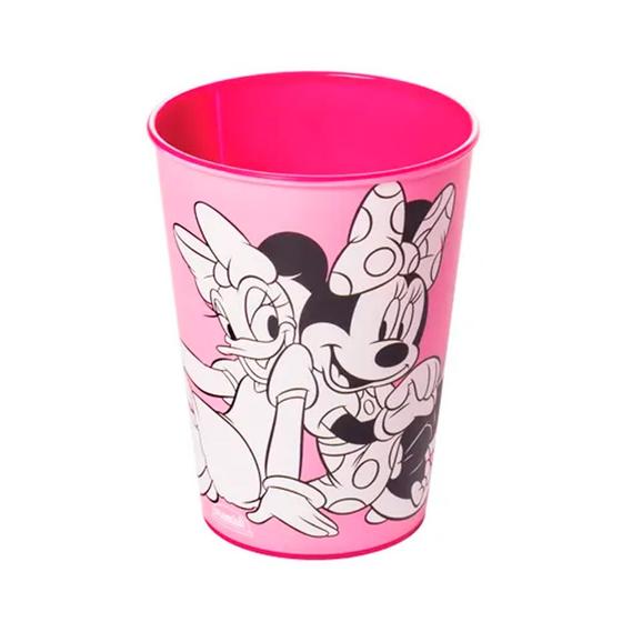 Imagem de Copo de Plástico Festa Minnie e Margarida Rosa 320Ml - Plasútil - Rizzo Festas