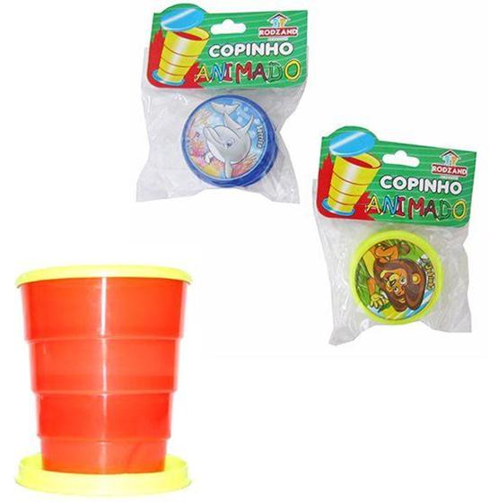 Imagem de Copo de Plastico Retratil Colors com Tampa Label - Rodzand