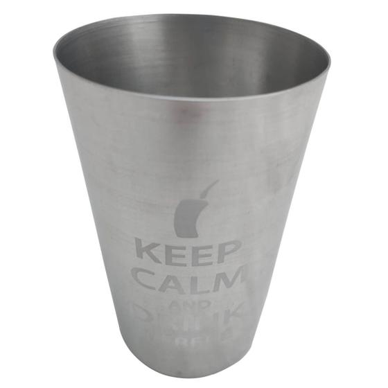 Imagem de Copo De Tereré Copo De Alumínio Copo Keep Calm Drink 300ml