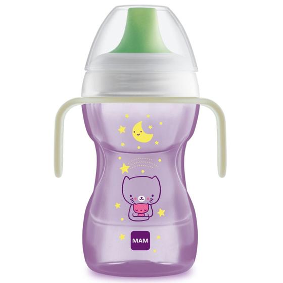 Imagem de Copo de Transição Fun To Drink Night Roxo 270ml - MAM