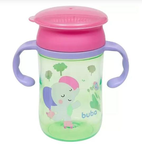 Imagem de COPO DE TREINAMENTO 360º BUBAZOO ELEFANTE - 300ML  17010 - BUBA 