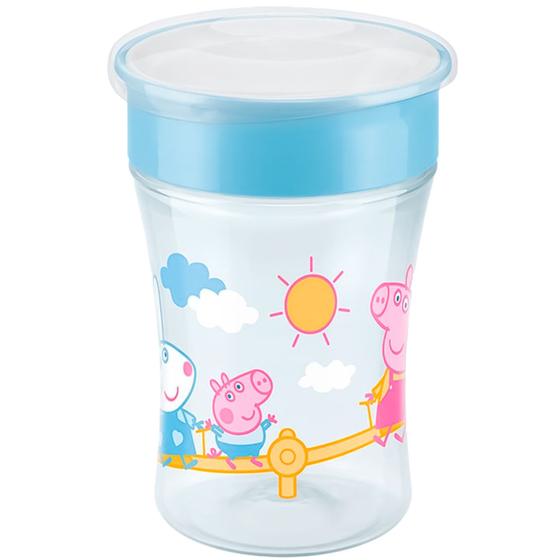 Imagem de Copo de Treinamento E Transição Infantil Antivazamento 360 230ml Para Bebê +8 Meses Peppa Pig Nuk