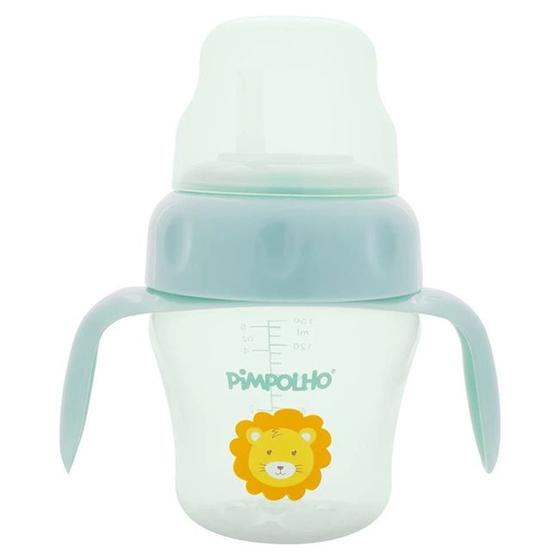 Imagem de Copo De Treinamento Infantil Antivazamento Com Bico Flexível E Com Alças 150ml - Pimpolho