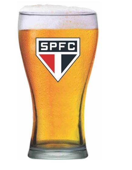 Imagem de Copo De Vidro Cerveja Chopp Shape Brasão São Paulo 470 Ml