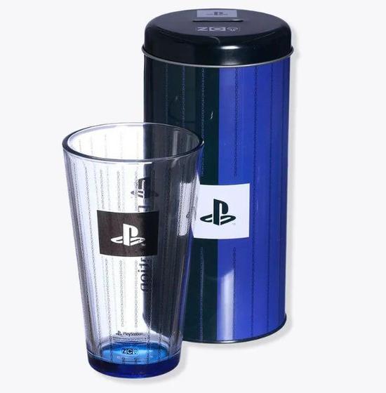 Imagem de Copo de Vidro Incan com Cofre em  Playstation 500ml - Zona Criativa