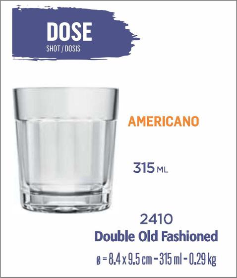 Imagem de Copo De Vidro - Whisky Americano 315Ml - 6 Copos