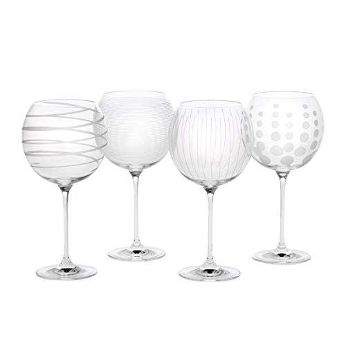 Imagem de Copo de vinho Mikasa Cheers Balloon Cálice, 24,5 onças, conjunto de 4, transparente