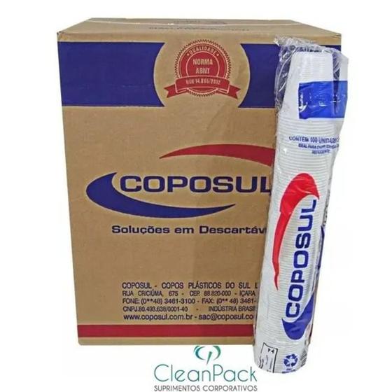 Copo descartavel 180ml coposul 2500 unidades caixa branco Menor preço em Copo descartavel 180ml coposul 2500 unidades caixa branco