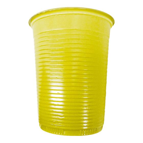 Imagem de Copo Descartável Amarelo de Festa - 200ml - 50 Unidades