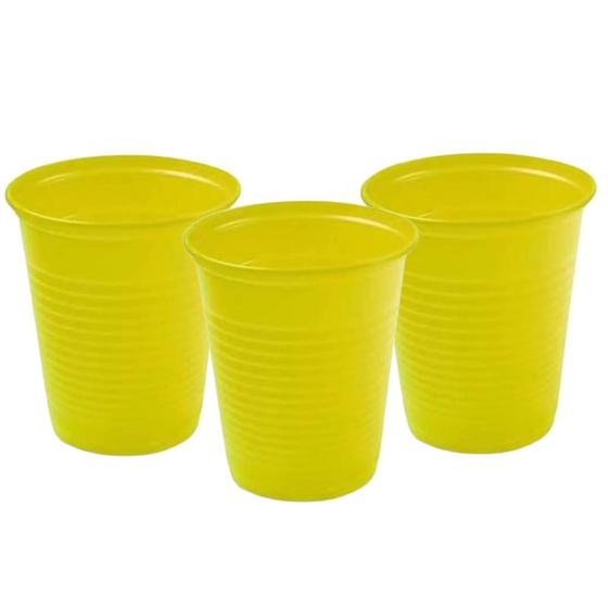 Imagem de Copo Descartável Bio Amarelo 200ml Pacote c/50un Trik Trik