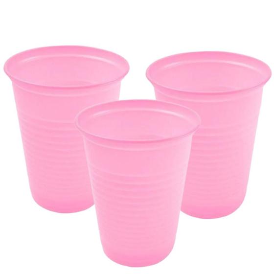 Imagem de Copo Descartável Bio Rosa 200ml Pacote c/50un Trik Trik