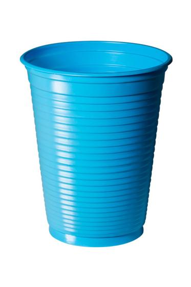 Imagem de Copo Descartável Copobrás 200ml com 50 Unidades Azul Claro