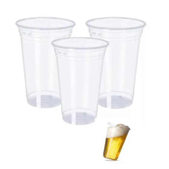 Imagem de Copo Descartável Drink 700ml Chopp PP Liso - 100 unidades