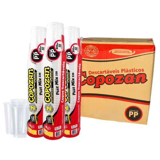 Imagem de Copo Descartável Liso 330Ml Pp Copozan/Ultra Cx 20X50