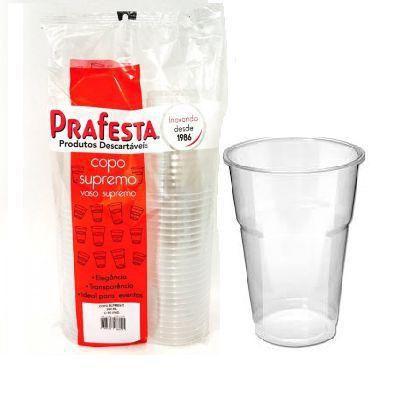 Imagem de Copo Descartavel Supremo Cristal Semi Acrilico Chopp Suco 500ml - 300 unidades