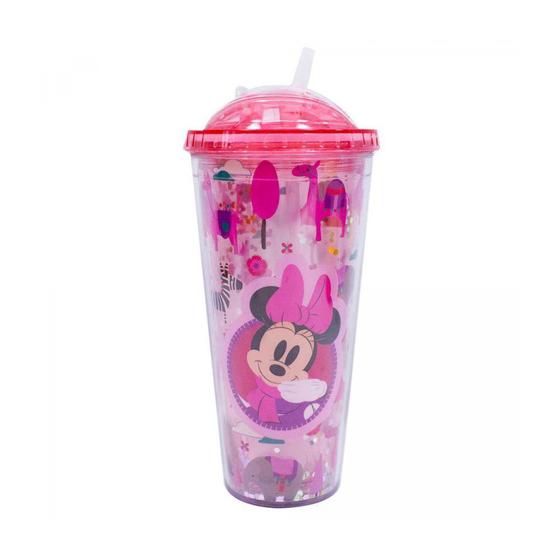 Imagem de Copo Disney Minnie Com Cubos De Gelo 600ml Acrílico - DRINA