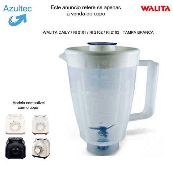 Imagem de COPO DO LIQUIDIFICADOR WALITA DAILY - TAMPA BRANCA Código: 3836