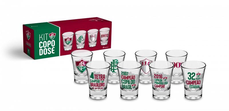Imagem de Copo dose c/ 4un fluminense