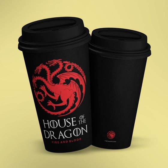 Imagem de Copo ECO Bucks House of the Dragon Targaryen Game of Thrones