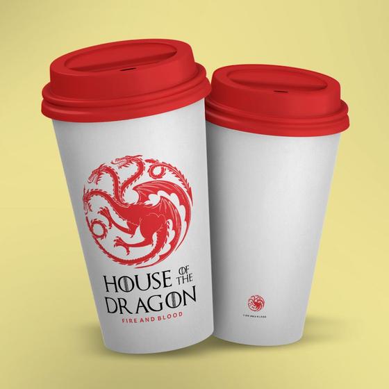 Imagem de Copo ECO Bucks House of the Dragon Targaryen Game of Thrones