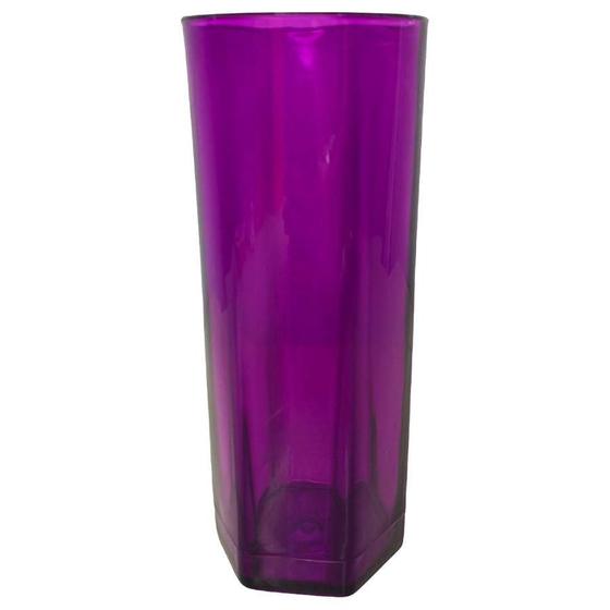 Copo Em Acrílico Long Drinks Festa Formatura 350Ml Roxo - Arqplast ...